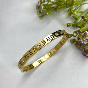 Stainless Steel Roman Stone Bracelet