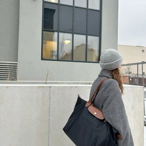 Long champ Big Size Bag-Black