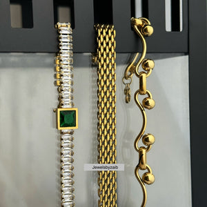 Emerald Stone Bracelet