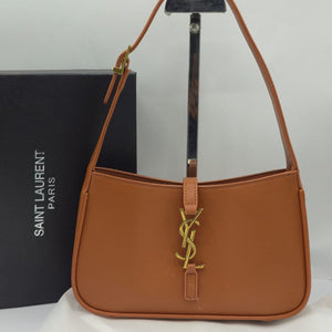 Premium Quality Brown YSL Shoulder Bag with Box Packging