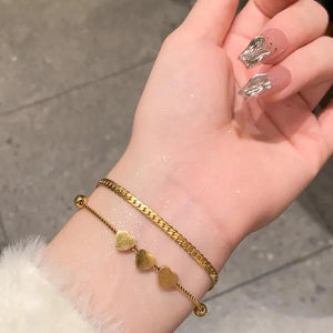 Triple Heart Bracelet