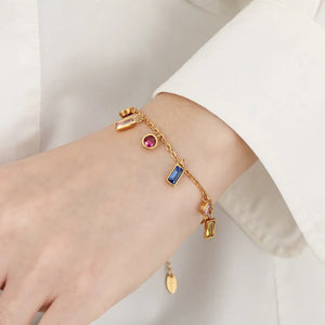 Multi Colour Stone Bracelet