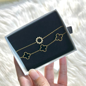 Sun Clover Bracelet Set