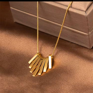Yellow chimes Chain Pendant for Women Style waterproof tarnish free