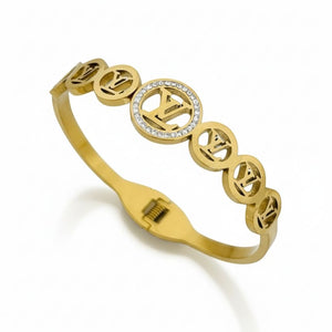 Lv Gold Bracelet Openable
