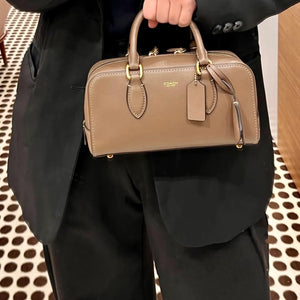COACH Bowery Satchel 24- with cherry charm