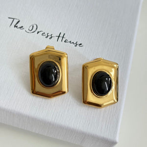 Vintage Earrings- Black