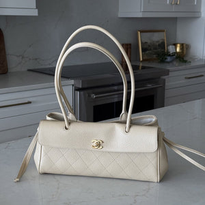 Chanel Vintage Cerf Small Tote 2026 Collection - White