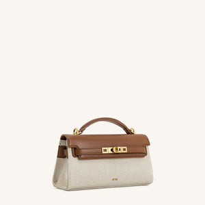 JWPEI Noor Top Handle Bag - Brown Beige