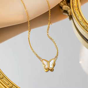 Stainless Steel Butterfly Necklace