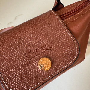 LongChamp Crossbody Bag with Strap - Brown