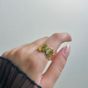 Chunky Butterflies Ring (Adjustable)