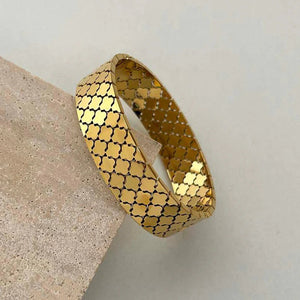 18k Gold Plated PVD Coating Stainless Steel Bangle