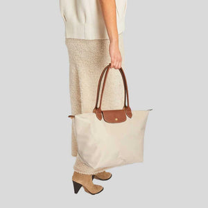 Long champ Big Size Bag-Beige