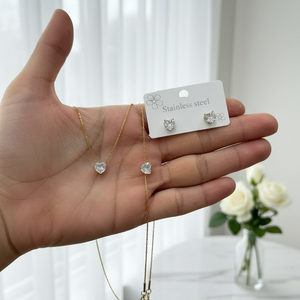 Sparkling Heart Trio set