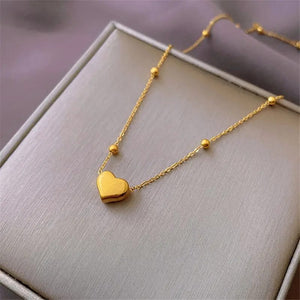 18k plated Gold Heart Pendant