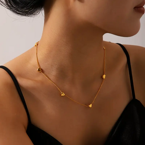 Glitzy Heart Necklace