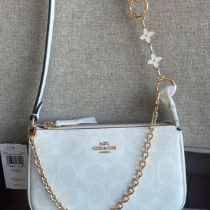 C0ach Nolita Shoulder Bag-White