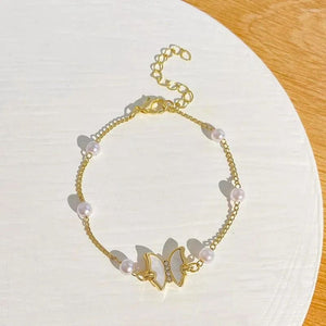 Pearl Butterfly Bracelet