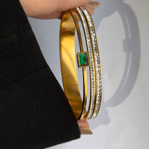 Premium Quality Zircon Emerald Bracelet