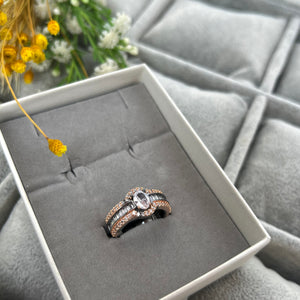 American Diamond Ring-||Adjustable