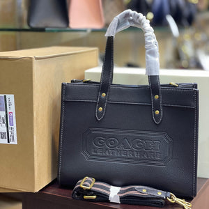 C0ACH-Field Tote 30 In Colorblock With Coach Badge