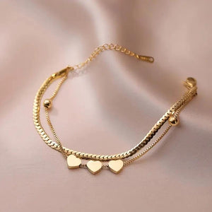 Triple Heart Bracelet