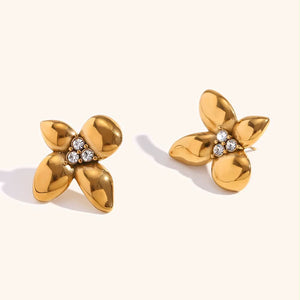 Four leaf Flower Earrings