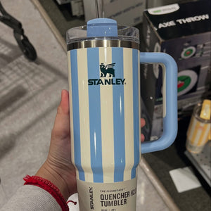 Stanley Quencher 40OZ CornFlower Cabana Gloss Tumbler