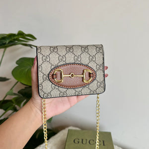 Gucci Wallet with Detachable Chain -  Dark Brown