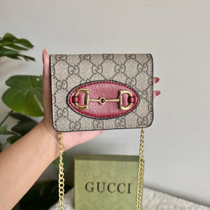 Gucci Wallet with Detachable Chain -  Red