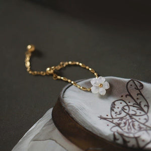 Stainless Steel Flower Chain Ring Adjustable