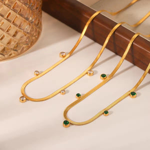 Zircon Snake Necklace