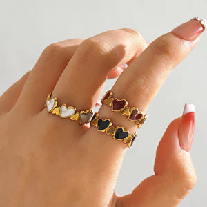 Mini Heart Ring ( Adjustable)