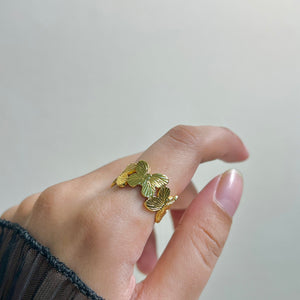 Chunky Butterflies Ring (Adjustable)