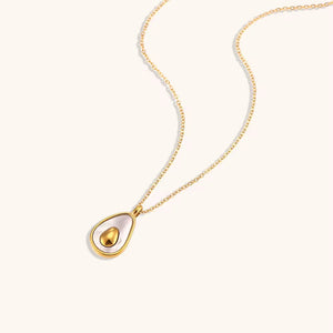 18k gold plated Avocado Shape Necklace