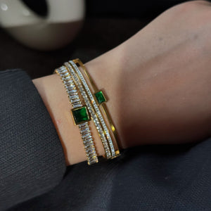 Premium Quality Zircon Emerald Bracelet