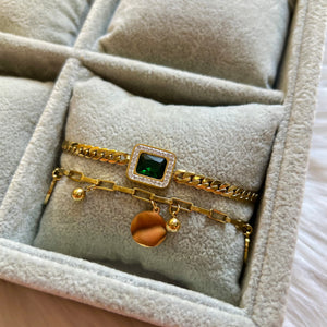 18k plated Coin Bracelet