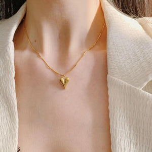 Gold Plated Heart Necklace