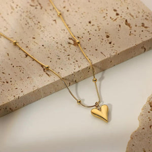 Gold Plated Heart Necklace