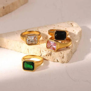 Colored Zircon Ring