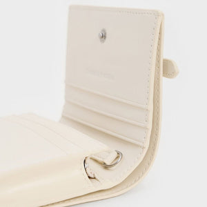Charles & Kekth Sloane White Chain-Handle Wallet - Pewter