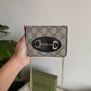 Gucci Wallet with Detachable Chain -  Black