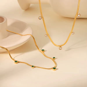 Zircon Snake Necklace