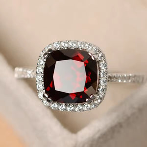 Square Zircon Shape Ring (Adjustable)