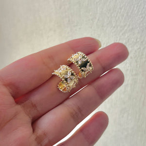 Cubic Zircon dainty hoops