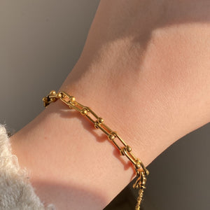 18K Gold Plated Link Bracelet