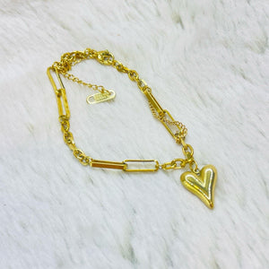 Eternal Heart Gold Bracelet