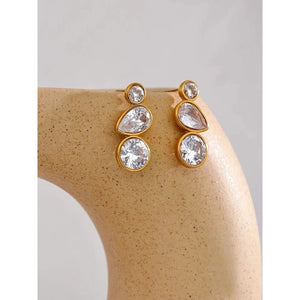 Zircon Drop Earrings