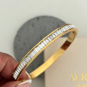 Bliss Crystal Zircon Gold Plated Bracelet